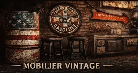 MOBILIER VINTAGE - AMERICAN IRON - Authentic US Imports