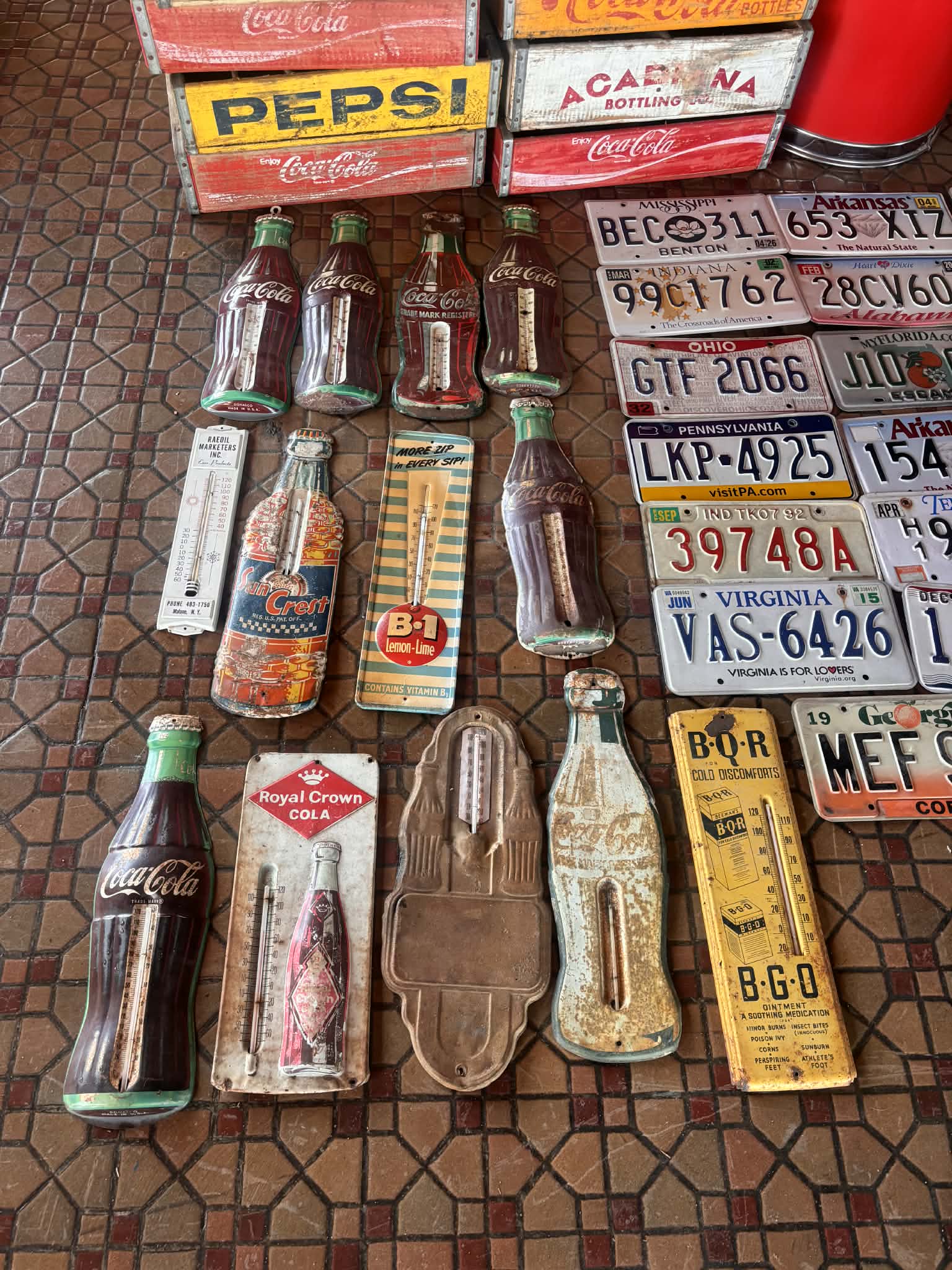 Thermomètre Coca Cola et autres marque AMERICAN IRON - Authentic US Imports